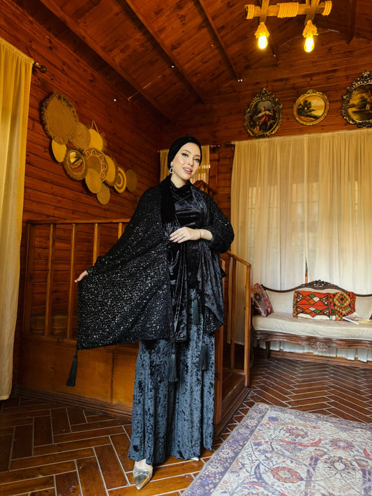 Double-Faced Velvet Shawl