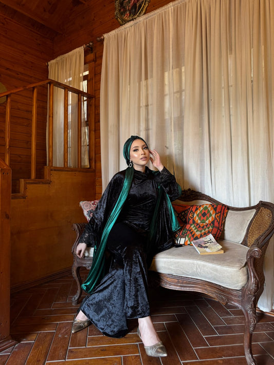 Double-Sided Velvet Shawl